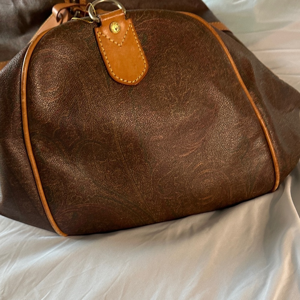 Etro Milano Vintage Paisley Large Travel Duffle Bag - Made in Italy - Picture 6 of 12